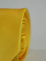 Yellow Skinny Necktie - TOSSIDO
