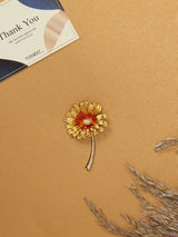 Yellow Sunflower Brooch - TOSSIDO