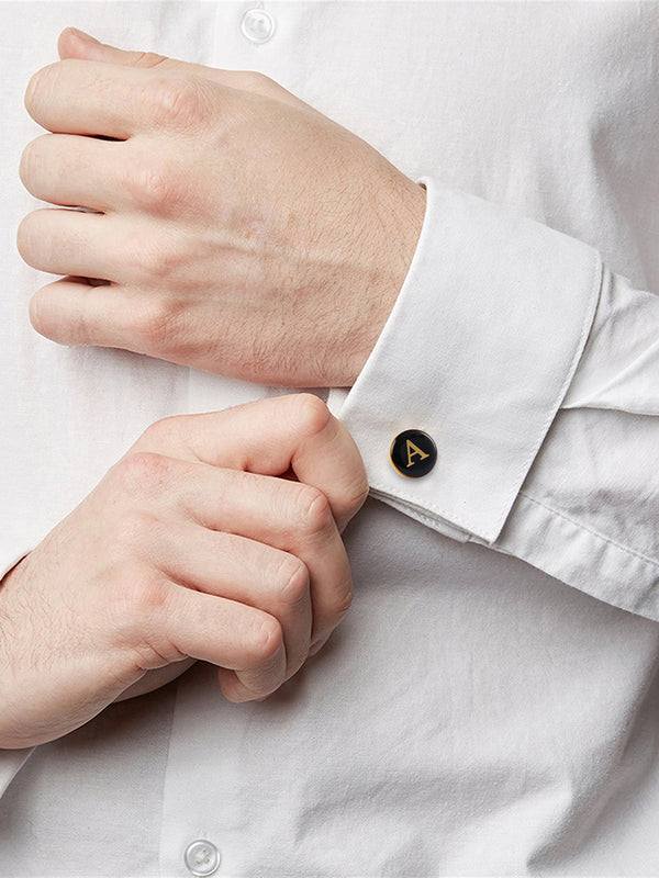 Alphabet A Cufflink