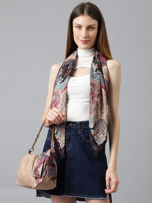 Classical Bar Scarf and Bag Scarf Set