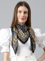 Gold Gravestone Scarf and Bag Scarf Set