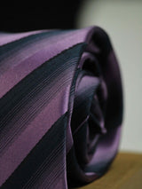 Purple Stripe Skinny Necktie