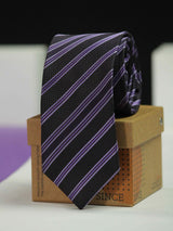 Black Stripe Skinny Necktie