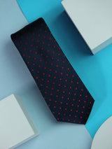 Blue Polka Handmade Silk Necktie