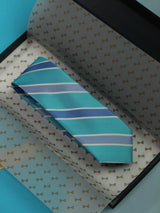 Blue Stripe Handmade Silk Necktie