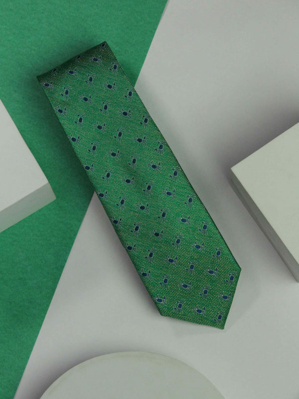 Green Crab Handmade Silk Necktie