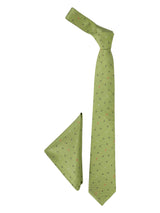 Green Anchor Necktie & Pocket Square Giftset