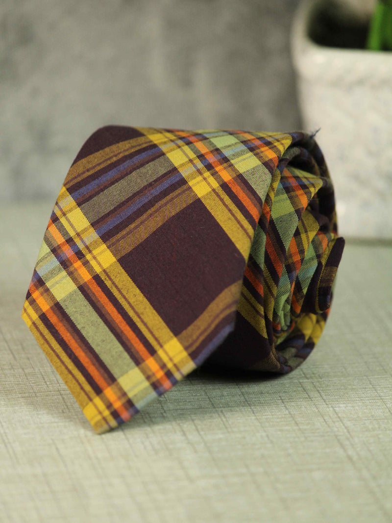 Polychromous Cotton Necktie