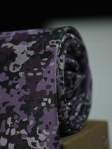 Purple Abstract Woven Necktie