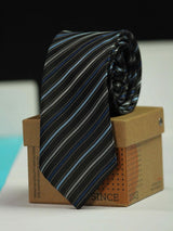 Black Stripe Skinny Necktie