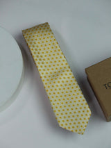 Yellow Floral Skinny Necktie