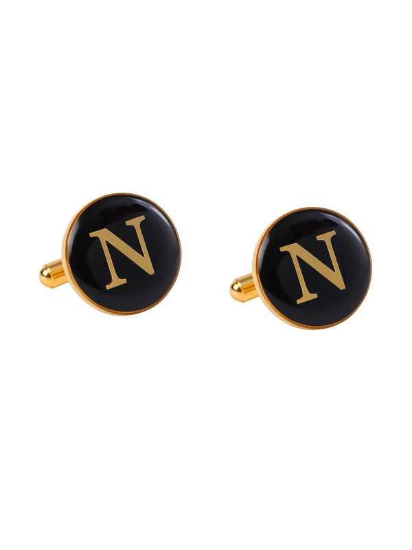 Alphabet N Cufflink - TOSSIDO