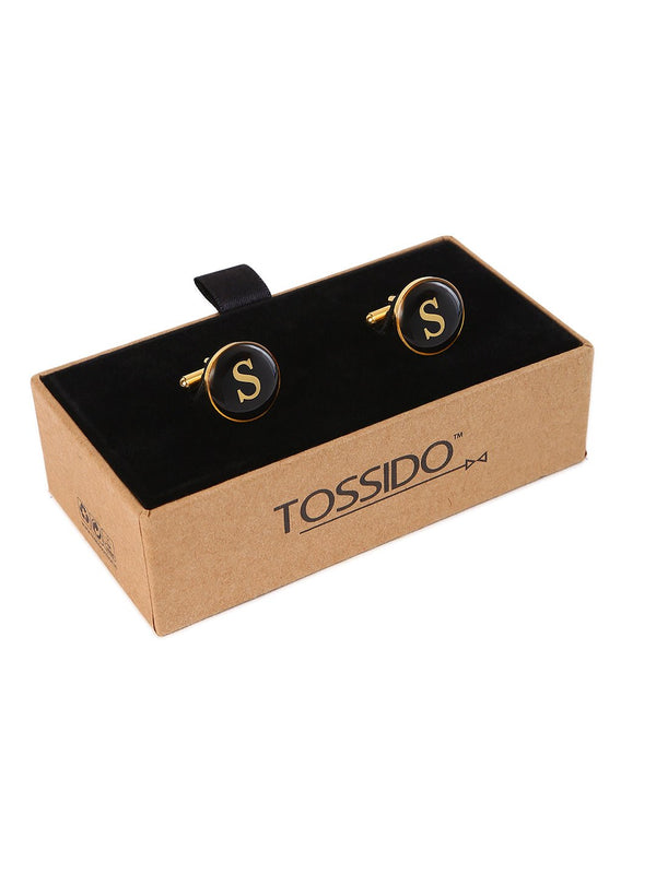 Alphabet S Cufflink - TOSSIDO