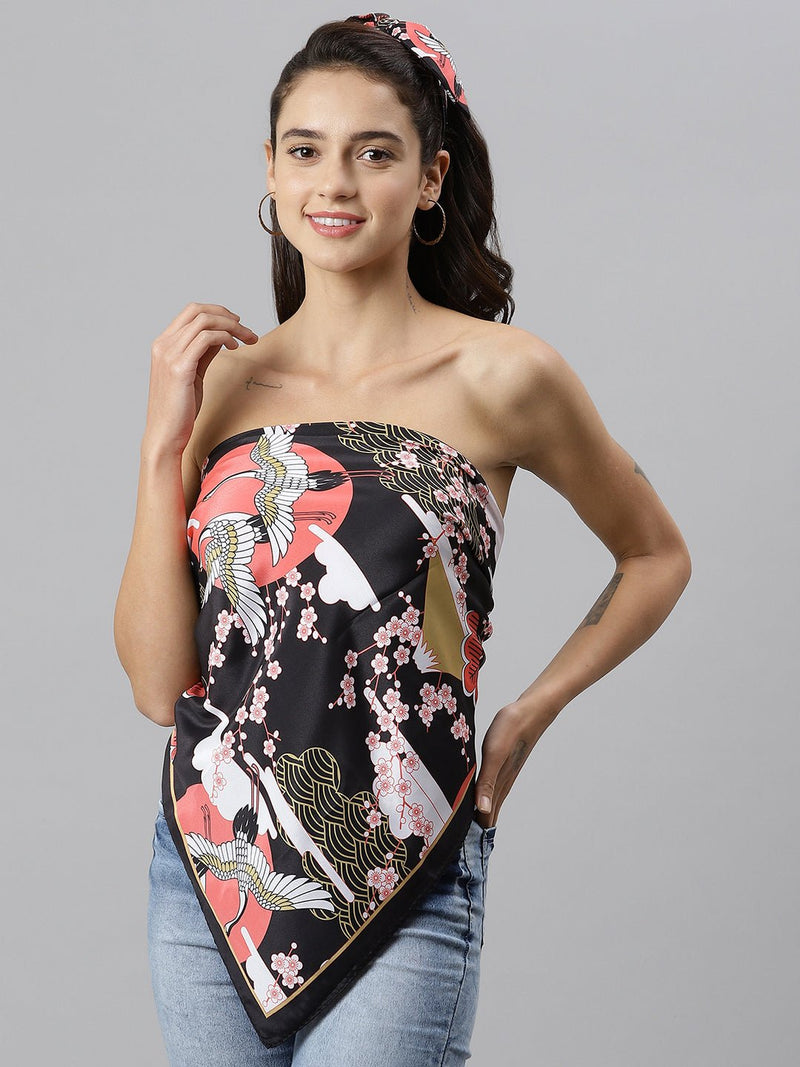 Amicable Scarf & Bag Scarf Set - TOSSIDO