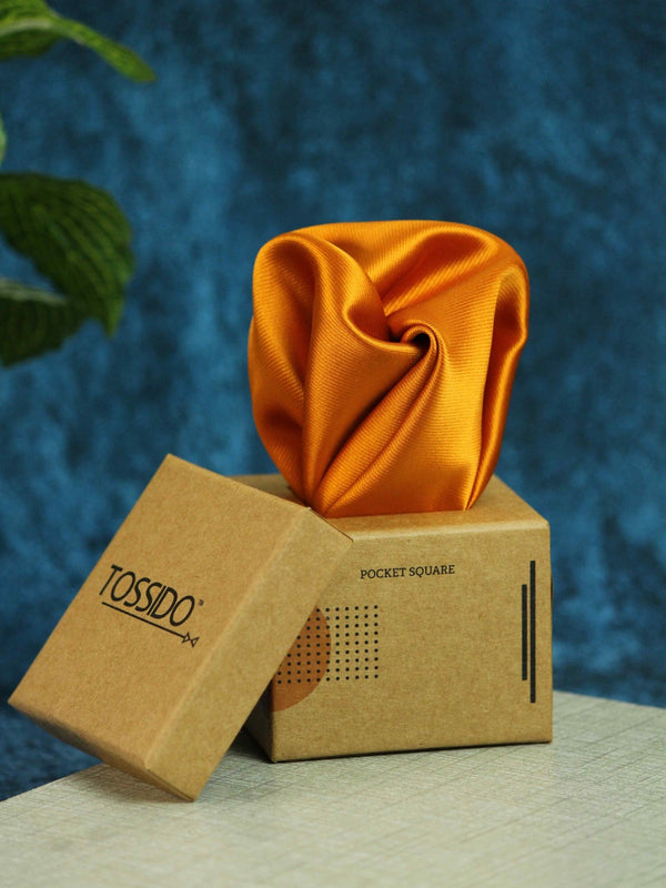 Apricot Pocket Square - TOSSIDO