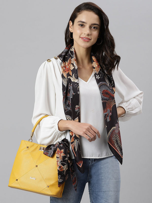 Black Beauty Scarf & Bag Scarf Set - TOSSIDO
