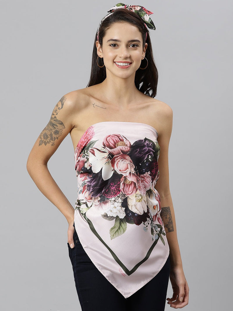 Blossom Up Scarf & Bag Scarf Set - TOSSIDO