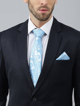 Blue Paisley Necktie & Pocket Square Giftset - TOSSIDO