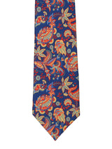 Blue Paisley Printed Necktie & Pocket Square Giftset - TOSSIDO