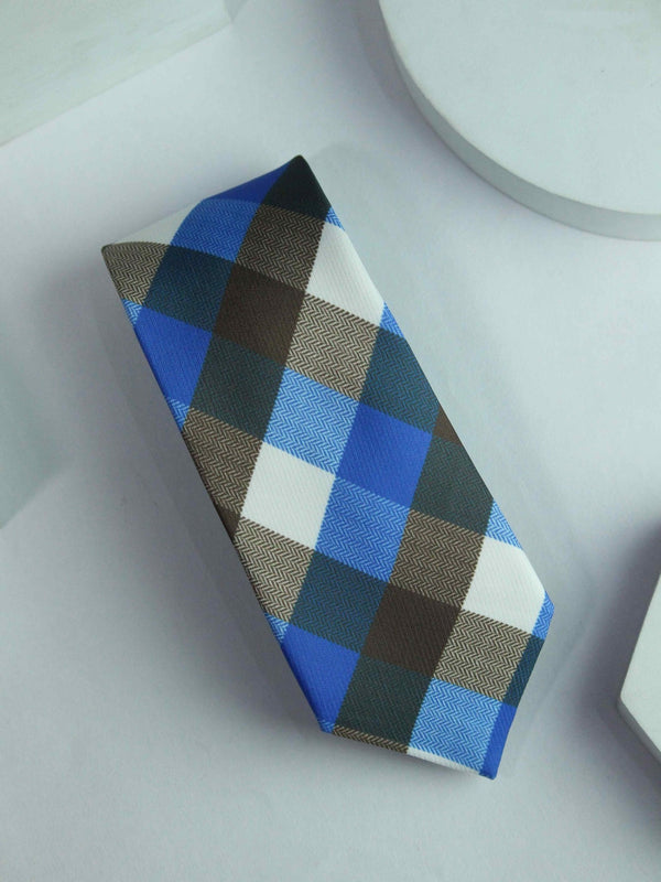 Blue Plaid Necktie - TOSSIDO