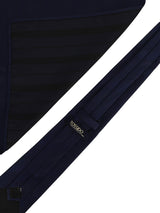 Blue Striped Necktie & Pocket Square Giftset - TOSSIDO