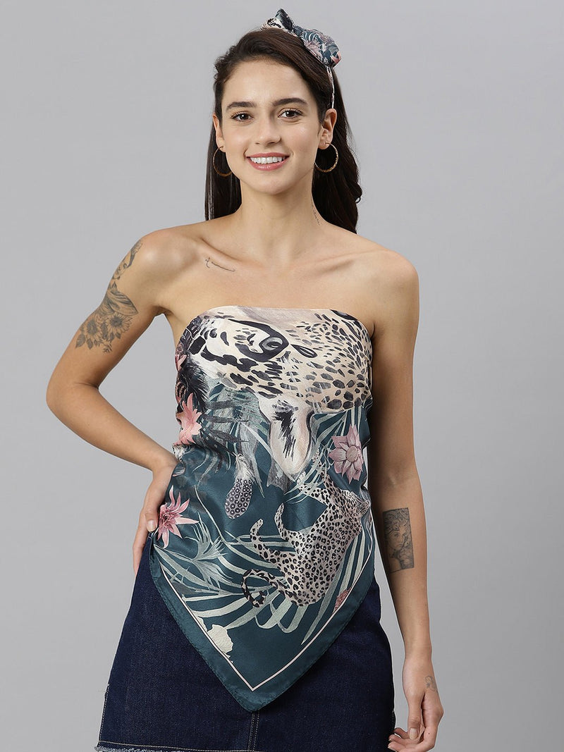 Botanic Scarf & Bag Scarf Set - TOSSIDO