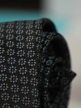 Brown Floral Skinny Necktie - TOSSIDO