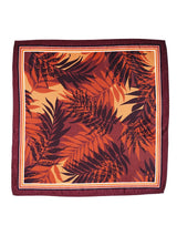 Brown Printed Pocket Square - TOSSIDO