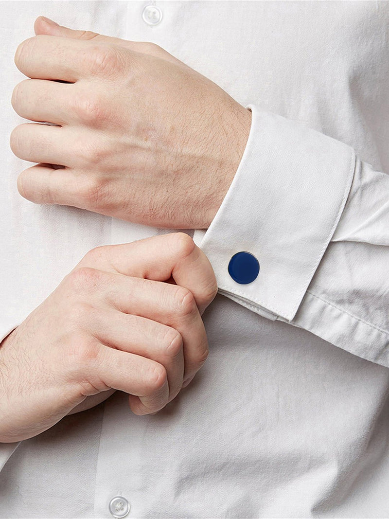 Cerulean Solid Cufflink - TOSSIDO