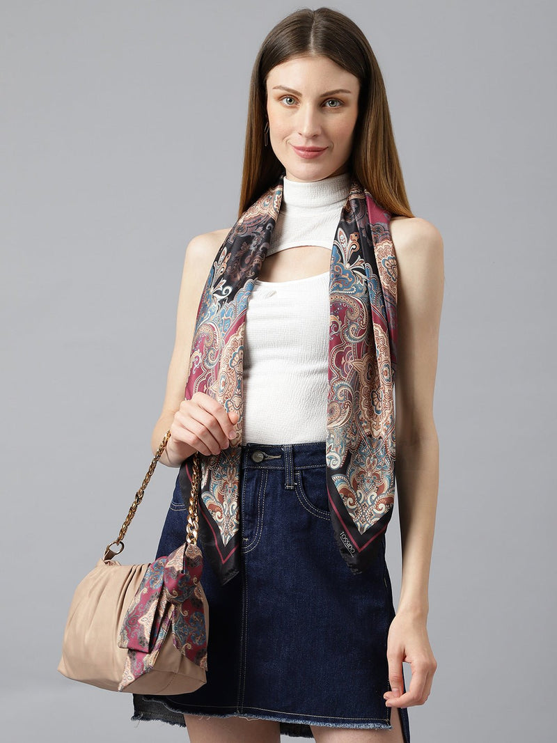 Classical Bar Scarf and Bag Scarf Set - TOSSIDO