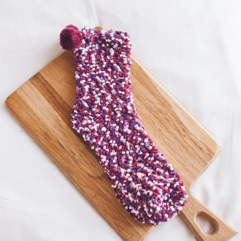 Cozy Cupcake Pom Pom Socks for Winter - TOSSIDO