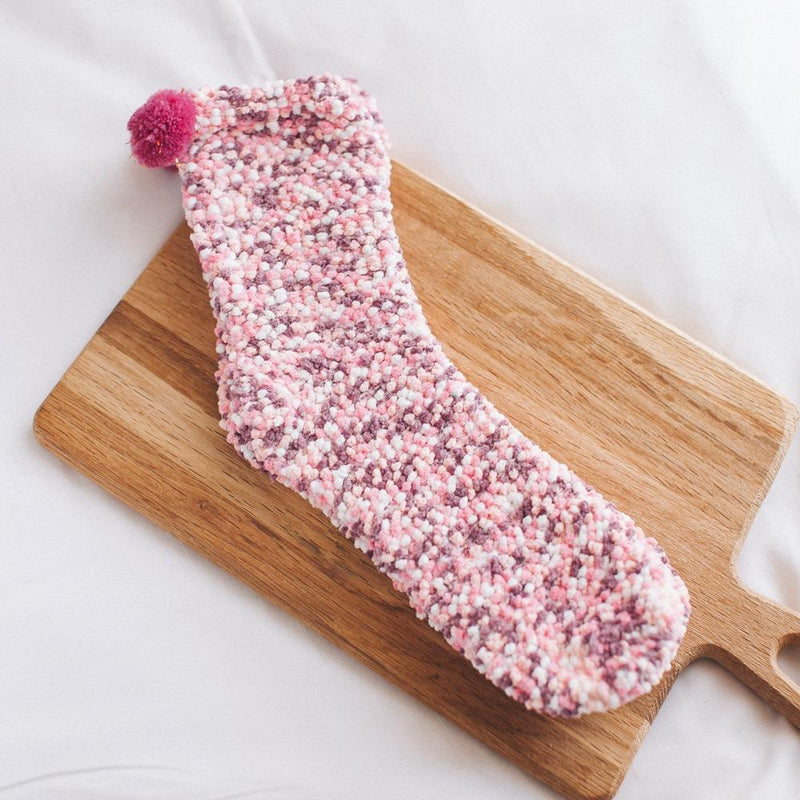 Cozy Cupcake Pom Pom Socks for Winter - TOSSIDO