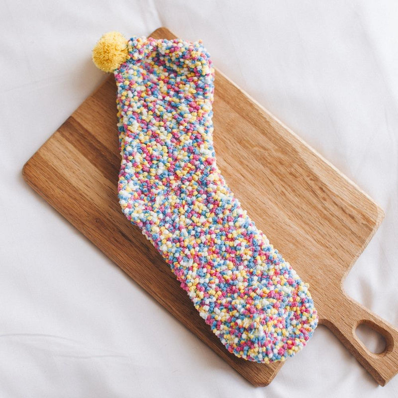 Cozy Cupcake Pom Pom Socks for Winter - TOSSIDO