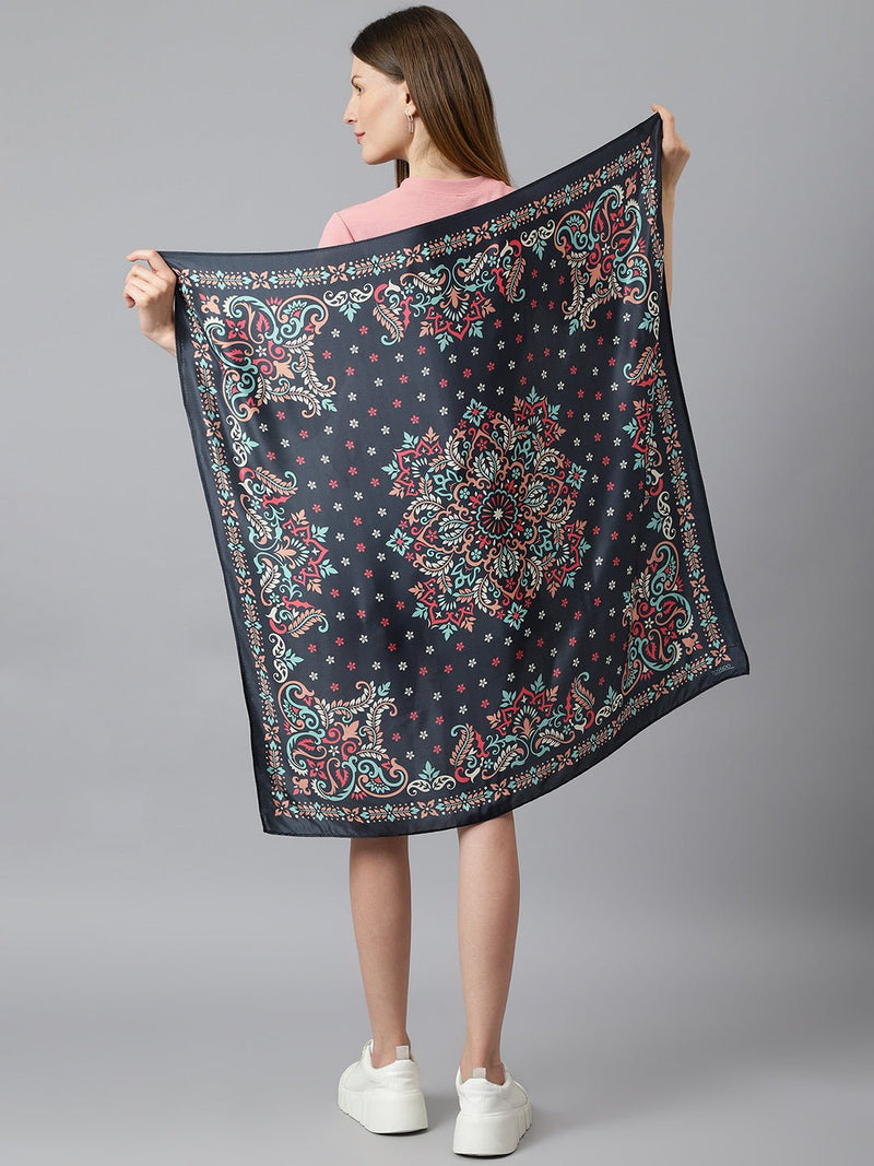 Dark Crown Scarf And Bag Scarf Set - TOSSIDO