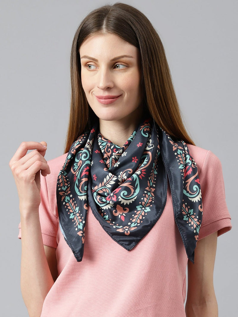 Dark Crown Scarf And Bag Scarf Set - TOSSIDO