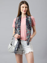 Dark Crown Scarf And Bag Scarf Set - TOSSIDO