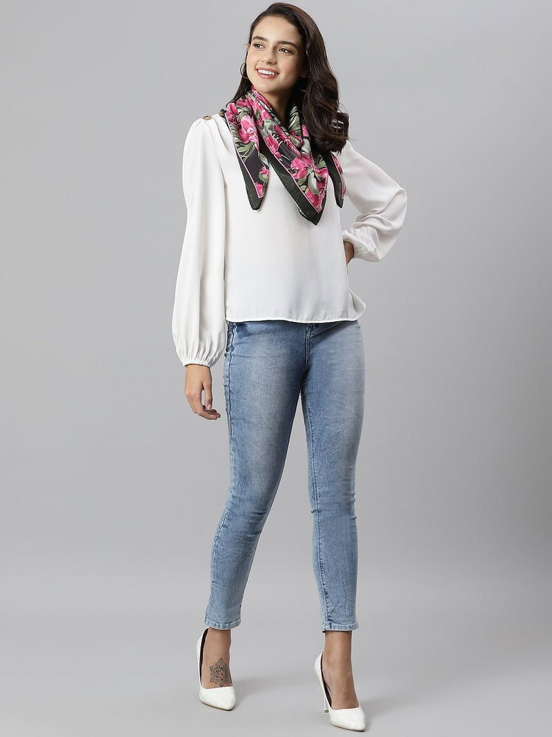 Floret Scarf & Bag Scarf Set - TOSSIDO