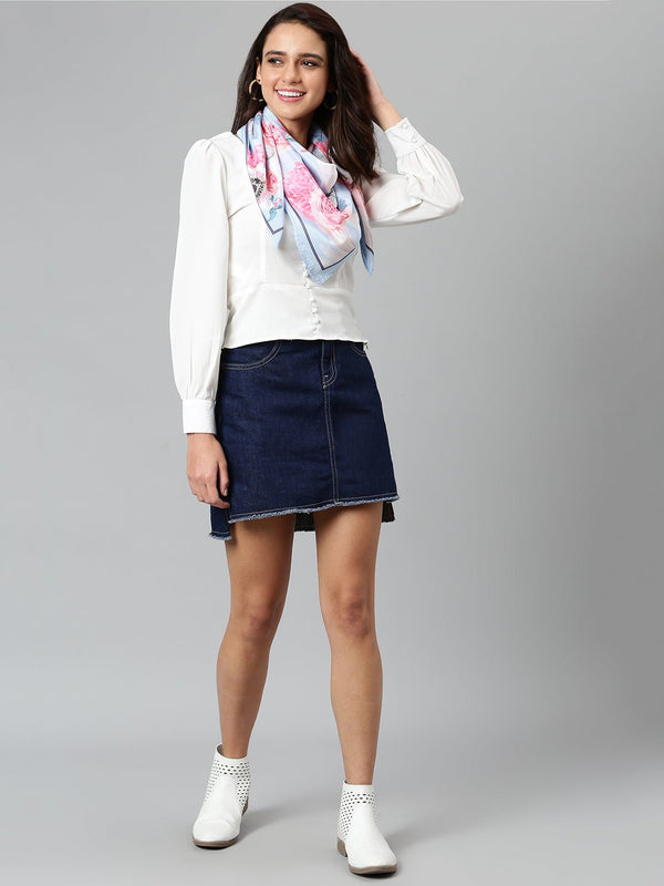 Floweret Scarf & Bag Scarf Set - TOSSIDO