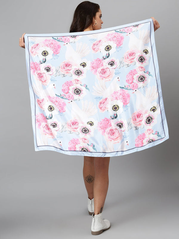 Floweret Scarf & Bag Scarf Set - TOSSIDO