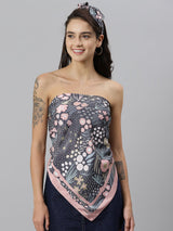 Flowerida Scarf & Bag Scarf Set - TOSSIDO
