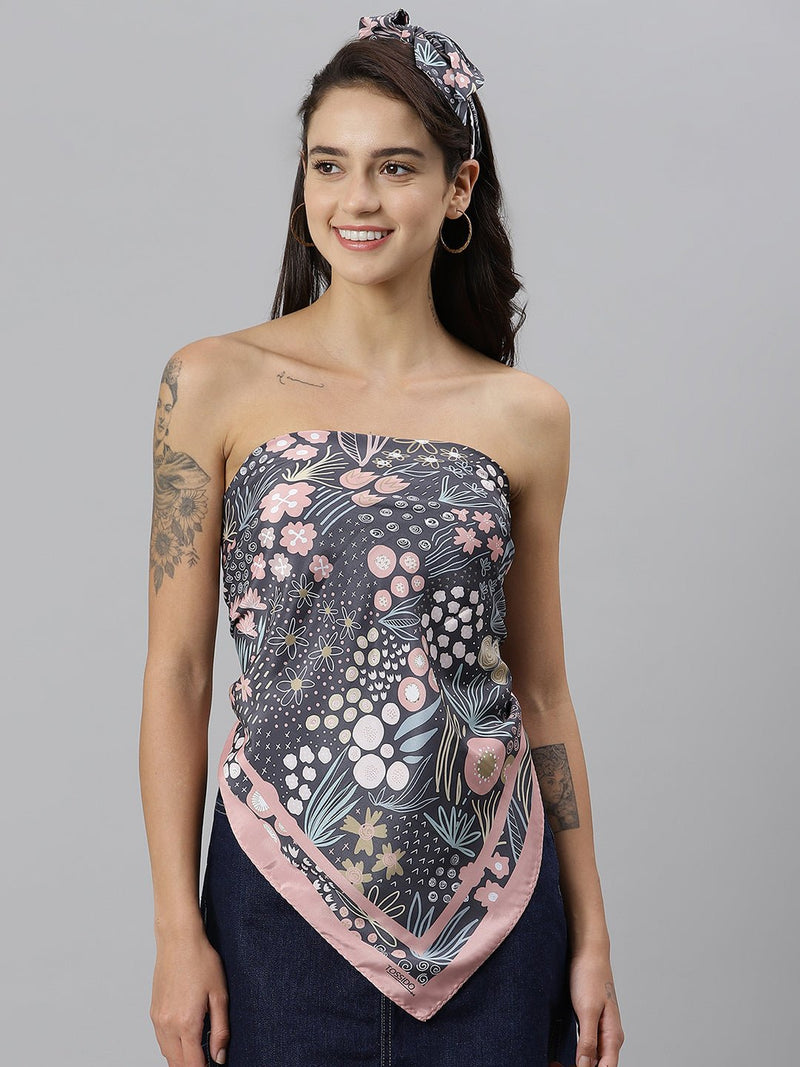 Flowerida Scarf & Bag Scarf Set - TOSSIDO