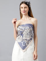 GLOSSY WIND SCARF AND BAG SCARF SET - TOSSIDO