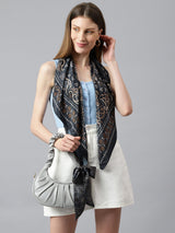 Green Paisley Printed Scarf & Bag Scarf - TOSSIDO