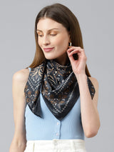 Green Paisley Printed Scarf & Bag Scarf - TOSSIDO