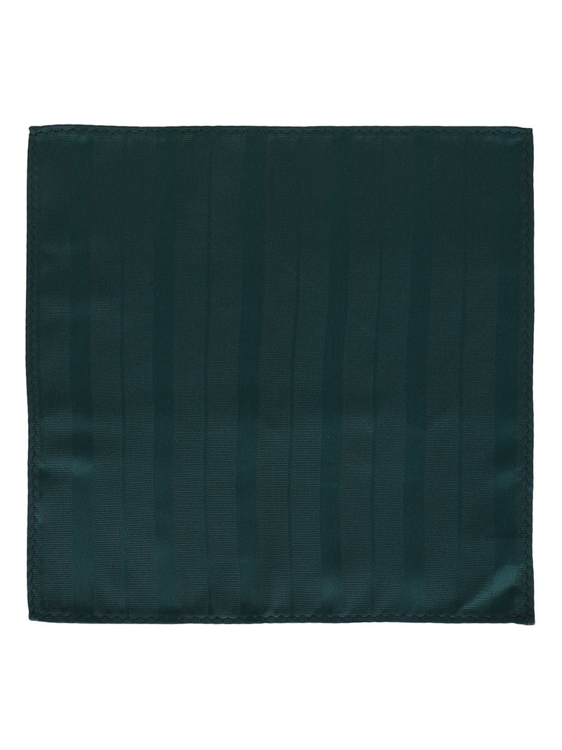 Green Striped Necktie & Pocket Square Giftset - TOSSIDO