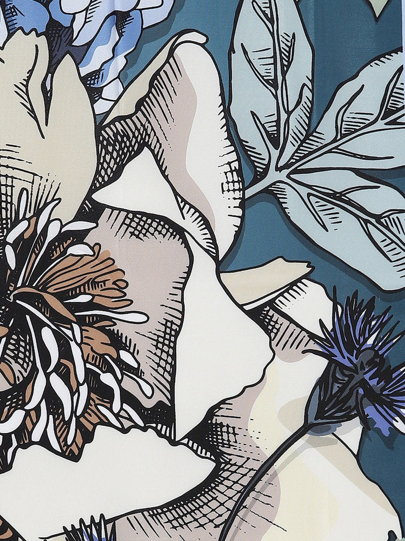 Inflorescence Scarf & Bag Scarf Set - TOSSIDO