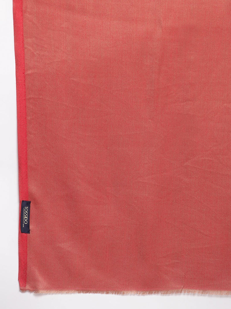 Light red reversible Modal Stole - TOSSIDO