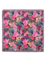 Multicolor Base Printed Necktie & Pocket Square Set - TOSSIDO