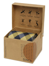 Multicolor check necktie in woven microfiber, styled with shirt