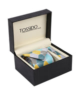 Multicolor necktie & pocket square giftset - TOSSIDO
